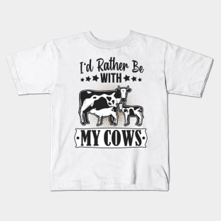 My Cows Cattle Farmer Kids T-Shirt